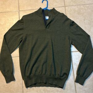 Southern Tide The SkipJack Olive Green Quarter Zip Sweater Size Men’s Medium